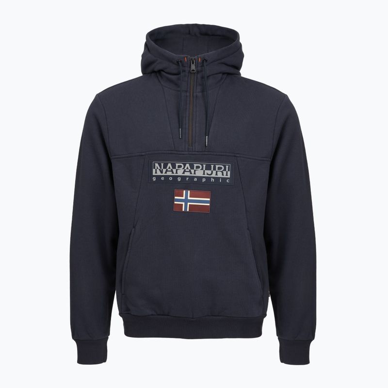 Pánská mikina Napapijri Burgee Half Zip Hooded 2.0 blu marine