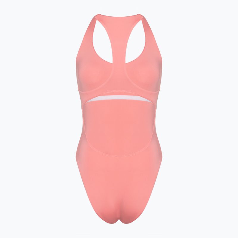 Dámské jednodílné plavky Hurley O&O Solid Racerback Moderate Pacific pink 2
