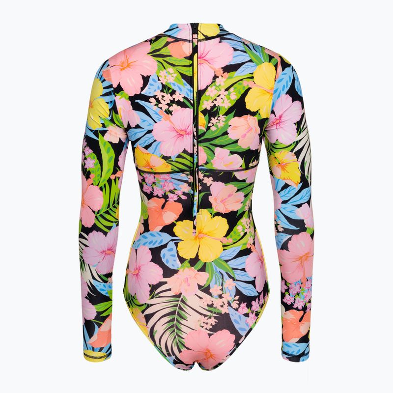 Dámské jednodílné plavky Hurley Sunset District Zip Back Cheeky Surfsuit black 2