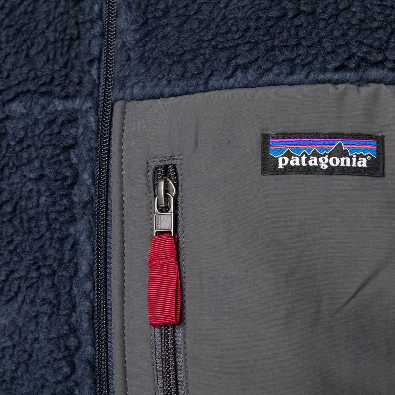 Pánská fleecová mikina Patagonia Classic Retro-X new navy w/wax red 5