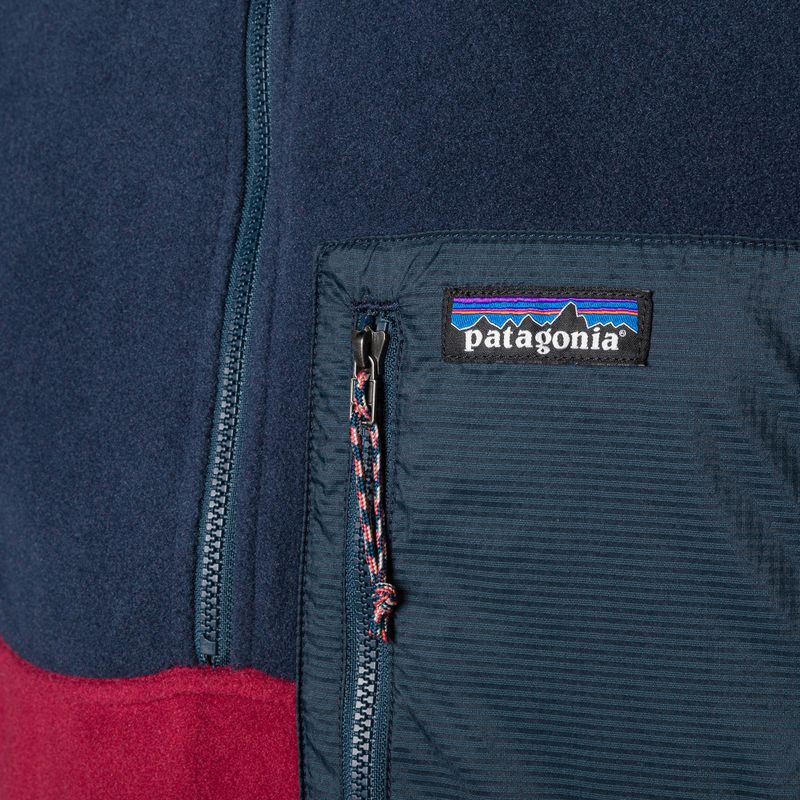 Pánská fleecová mikina Patagonia Microdini 1/2 Zip P/O voskově červená 5