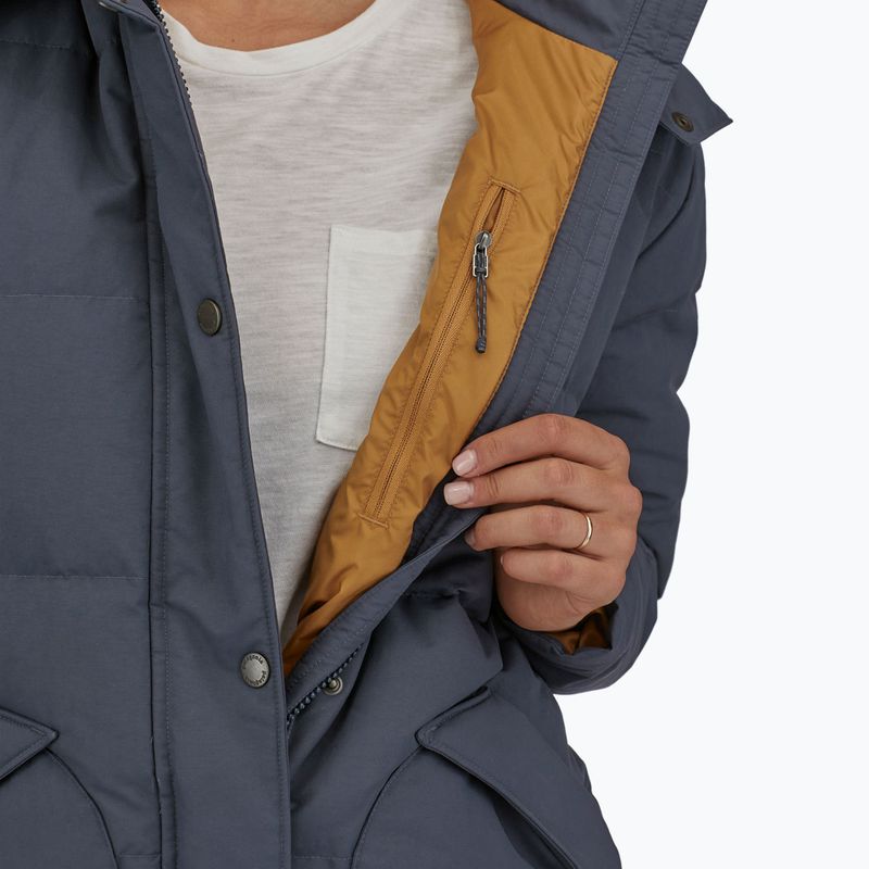 Dámský péřový kabát Patagonia Downdrift Parka smolder blue 7