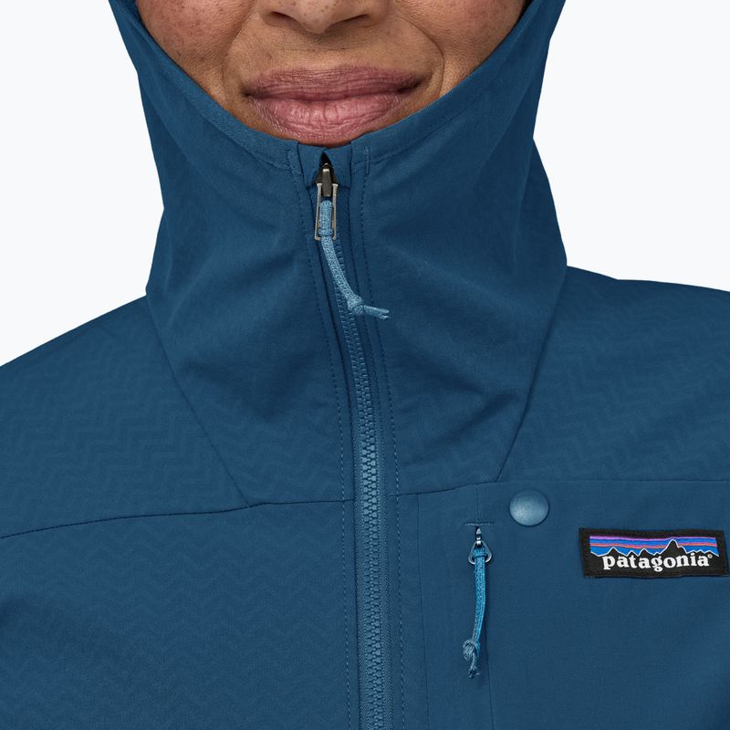 Dámská softshellová bunda Patagonia R1 CrossStrata Hoody lagom blue 5