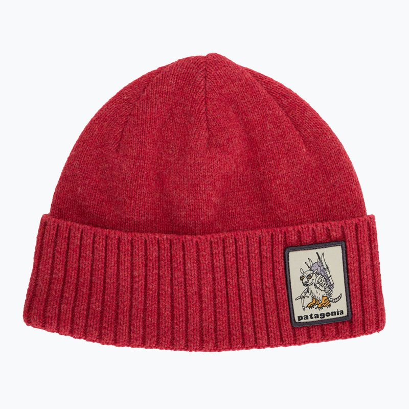 Čepice Patagonia Brodeo Beanie fun hogs armadillo/touring red trekkingová čepice 5