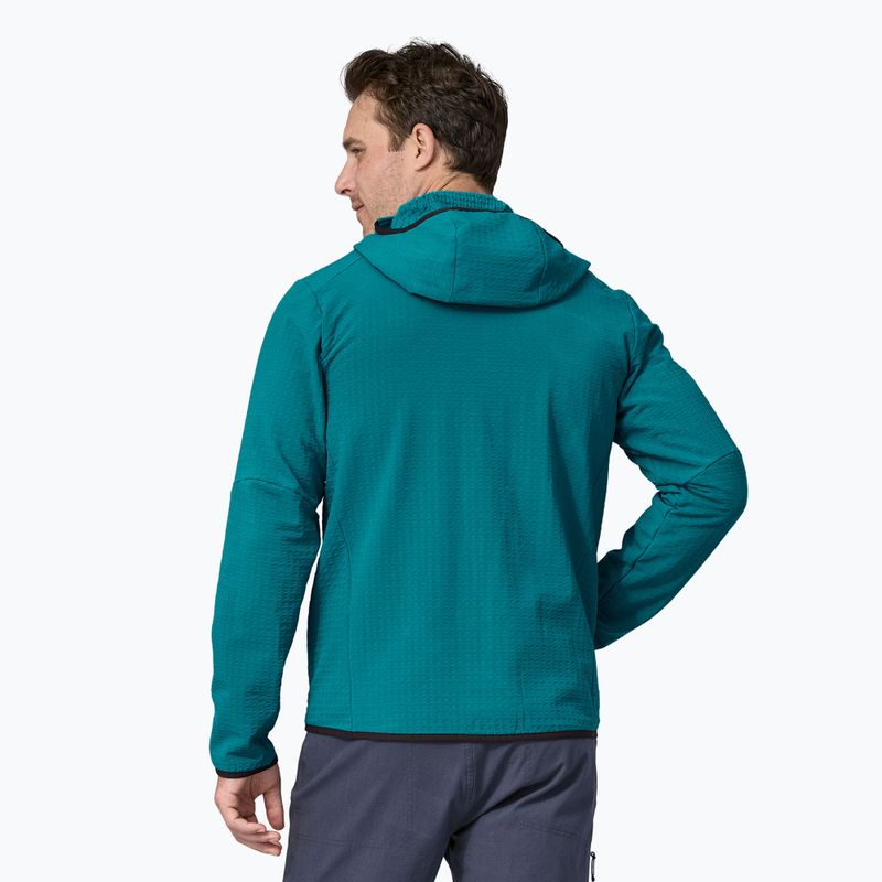 Pánská softshellová bunda Patagonia R2 TechFace Hoody belay blue 2