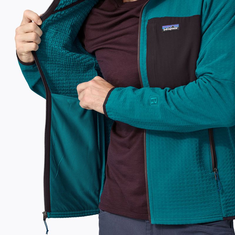 Pánská softshellová bunda Patagonia R2 TechFace Hoody belay blue 7