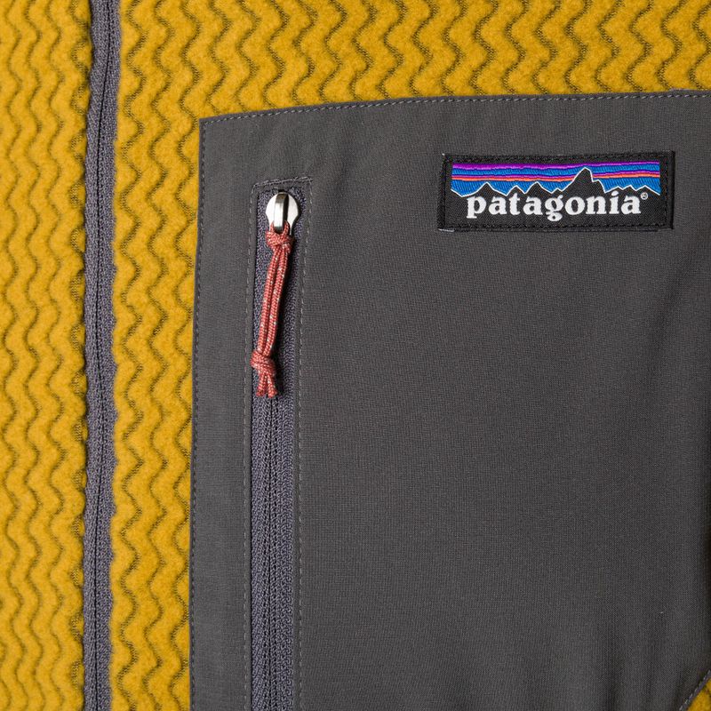 Pánská fleecová mikina Patagonia R1 Air Zip Neck cosmic gold 7