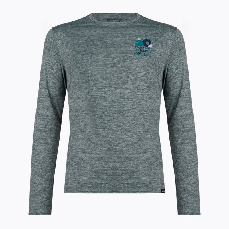 Pánské tričko Patagonia Cap Cool Daily Graphic Shirt-Waters trekking longsleeve chasing peaks/sleet green x-dye 3