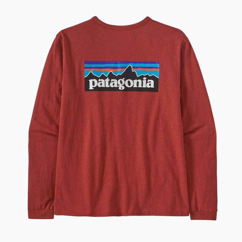 Dámské trekingové tričko Patagonia P-6 Logo Responsibili-Tee LS burl red 6