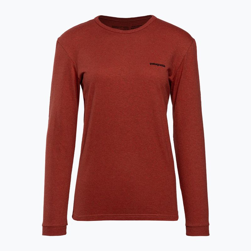 Dámské trekingové tričko Patagonia P-6 Logo Responsibili-Tee LS burl red