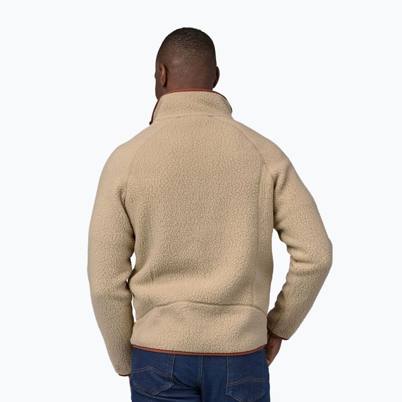 Pánská fleecová mikina Patagonia Retro Pile el cap khaki w/sisu brown  sweatshirt 2