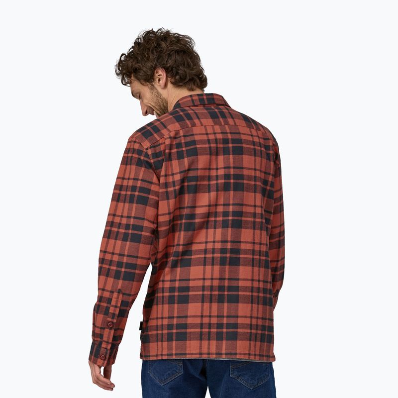 Pánská košilePatagonia Organic Cotton MW Fjord Flannel ice caps/burl red 2