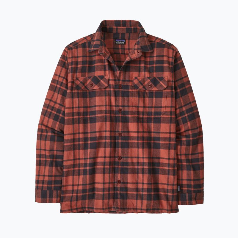Pánská košilePatagonia Organic Cotton MW Fjord Flannel ice caps/burl red 4