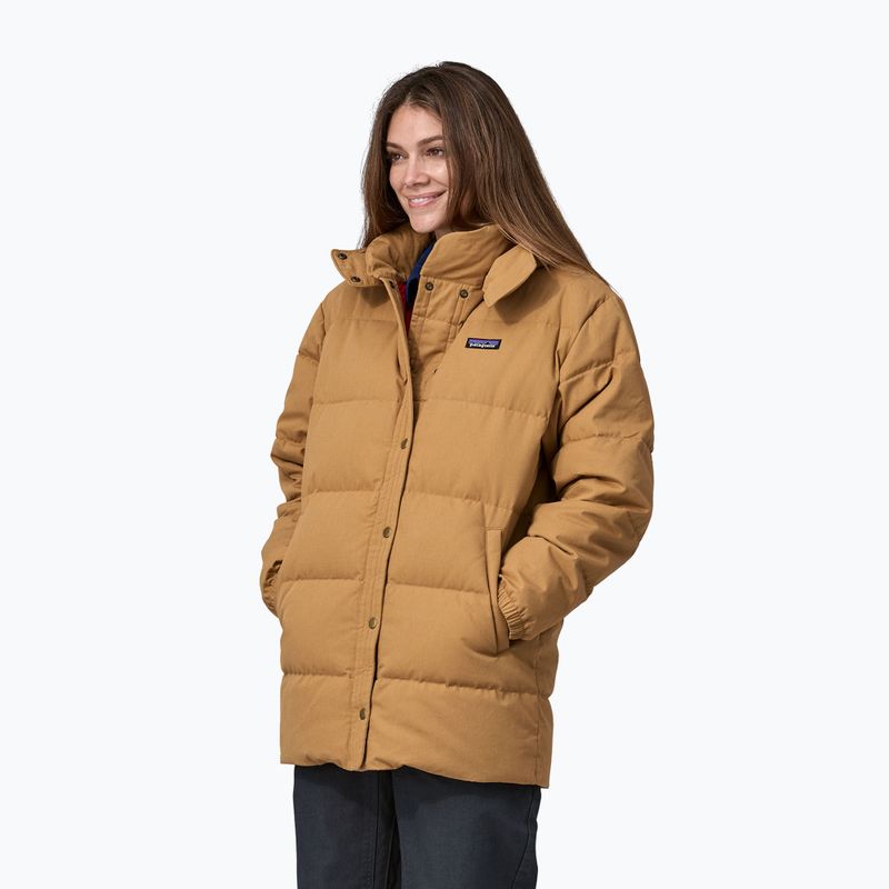 Dámský péřový kabát Patagonia Cotton Down Parka nest brown
