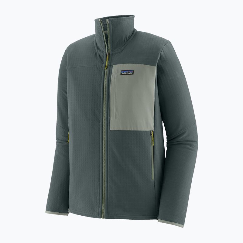 Pánská softshellová bunda Patagonia R2 TechFace nouveau green 10