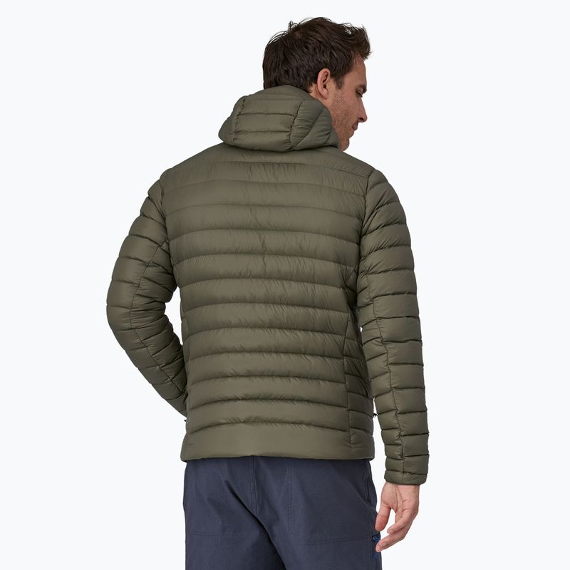 Pánská péřová bunda  Patagonia Down Sweater Hoody basin green 2