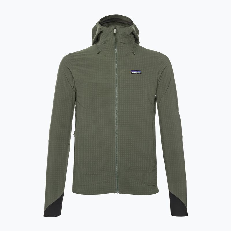 Pánská softshellová bunda Patagonia R1 TechFace Hoody basin green