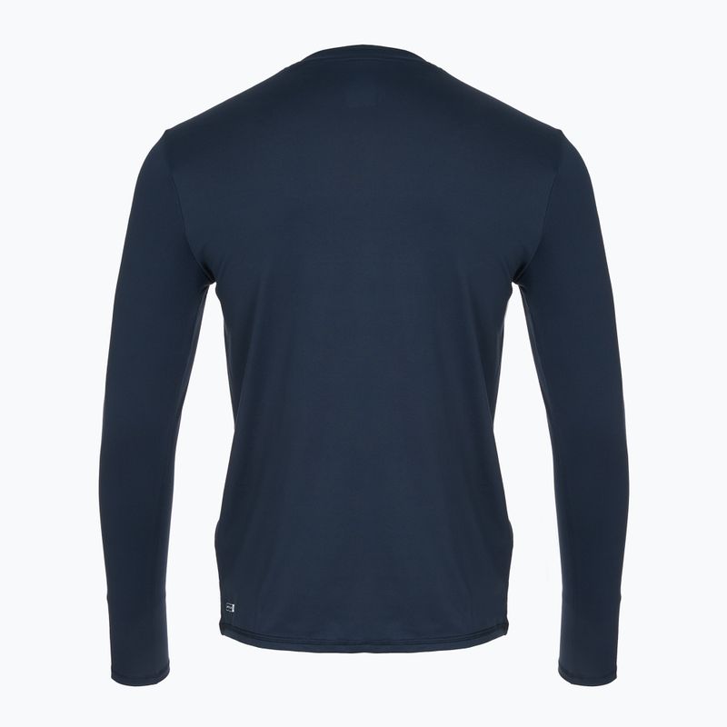 Pánské plavecké tričko Longsleeve Quiksilver Solid Streak navy blazer/grey  2