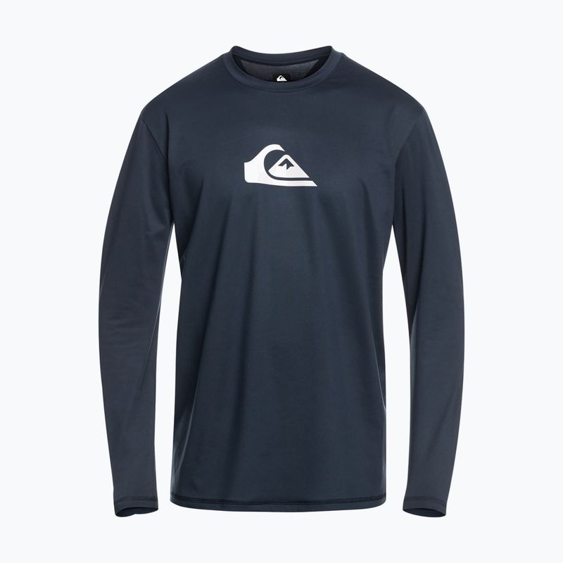Pánské plavecké tričko Longsleeve Quiksilver Solid Streak navy blazer/white 