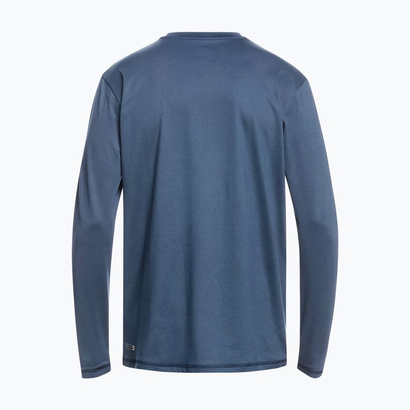 Pánské plavecké tričko Longsleeve Quiksilver Solid Streak navy blazer/white  2
