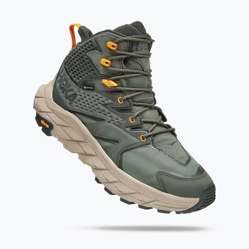 Pánské trekové boty HOKA Anacapa Mid GTX green 1122018-TRYL 11