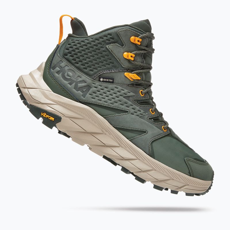 Pánské trekové boty HOKA Anacapa Mid GTX green 1122018-TRYL 12