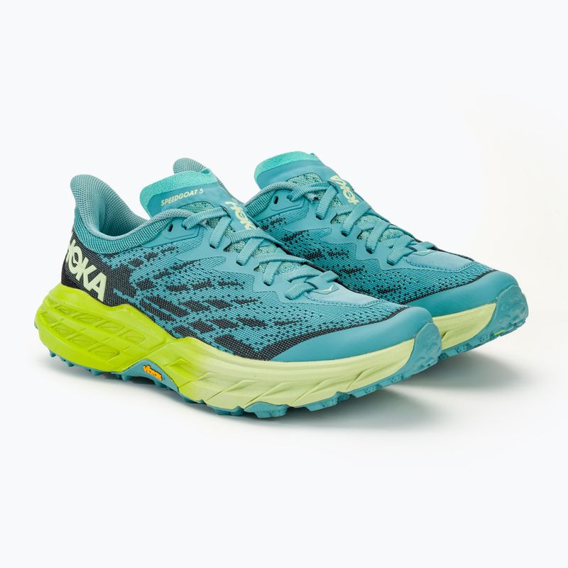 Dámské běžecké boty  HOKA Speedgoat 5 coastal shade/green glow 4