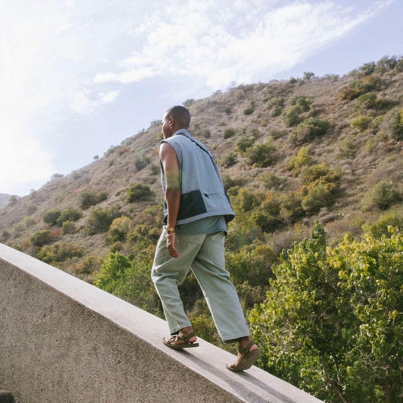 Pánské turistické sandály Teva Original Universal Canvas dark olive 13