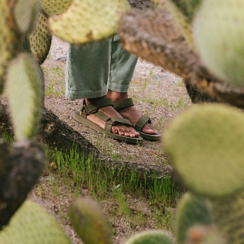 Pánské turistické sandály Teva Original Universal Canvas dark olive 14