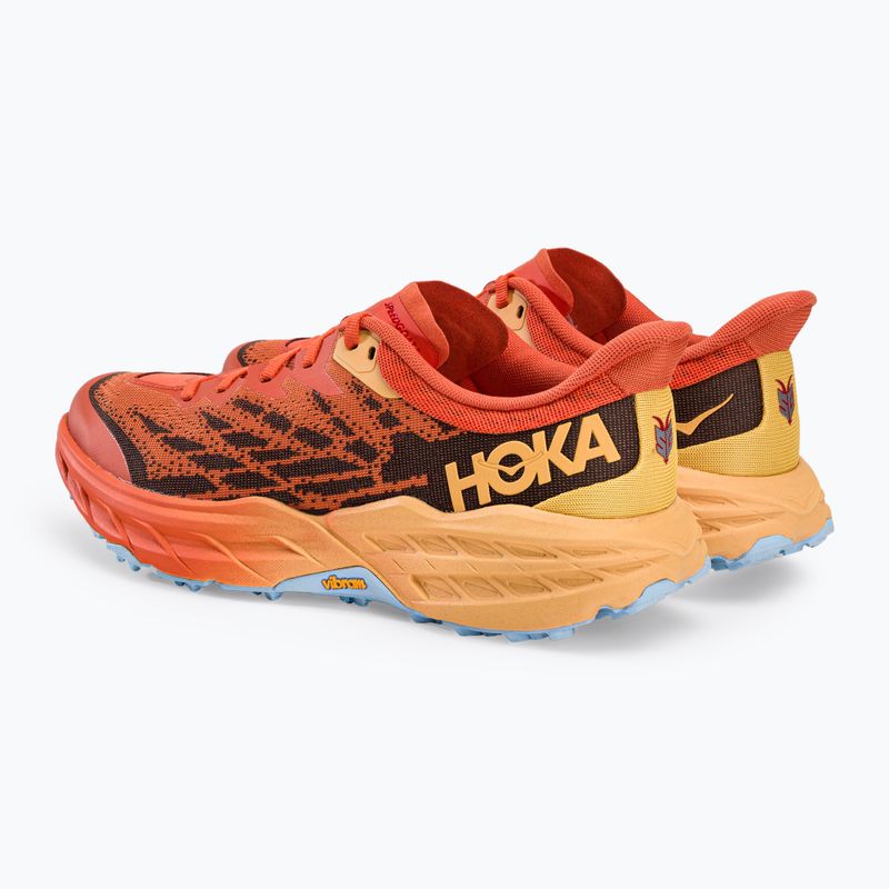 HOKA Speedgoat 5 pánská běžecká obuv oranžová 1123157-PBAY 4