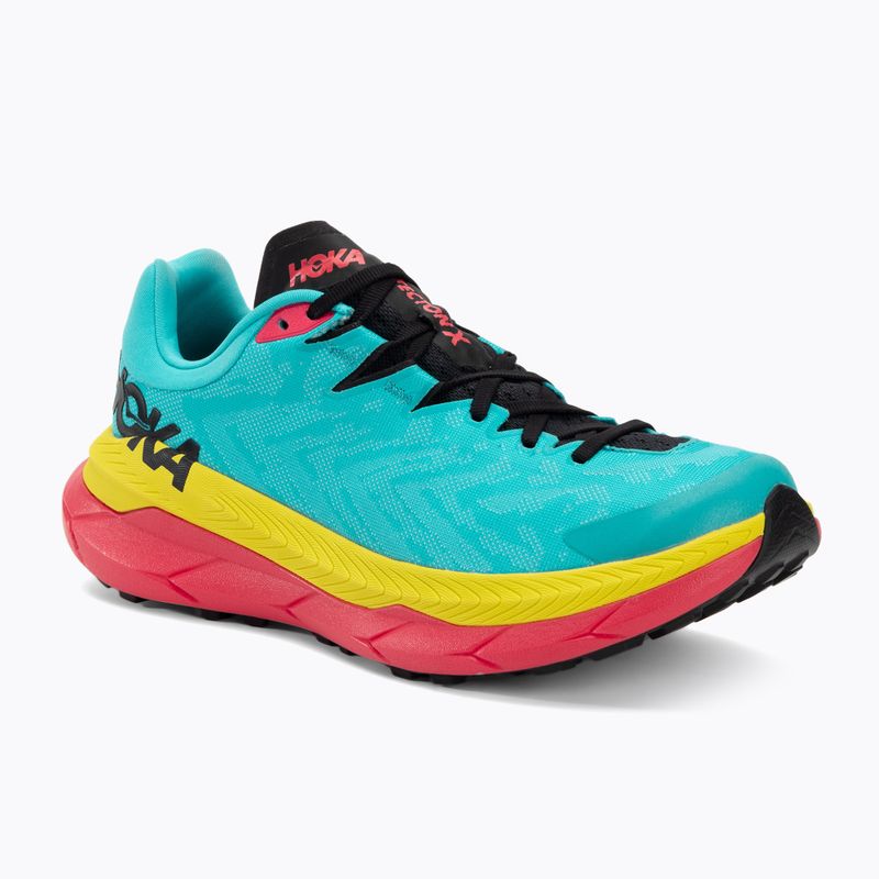 HOKA Tecton X pánské běžecké boty scuba blue/diva pink