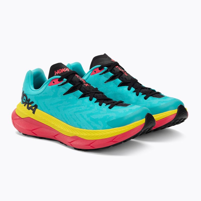 HOKA Tecton X pánské běžecké boty scuba blue/diva pink 4