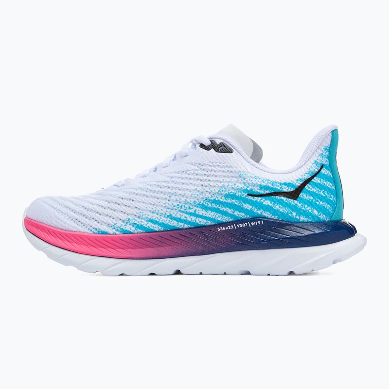 Dámské běžecké boty   HOKA Mach 5 white/scuba blue 9