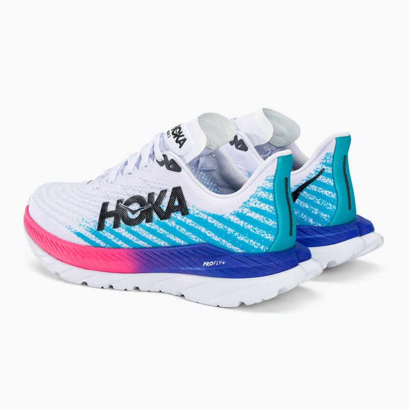 Dámské běžecké boty   HOKA Mach 5 white/scuba blue 4