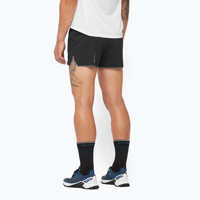 Pánské běžecké šortky Salomon Sense Aero 3" deep black 3