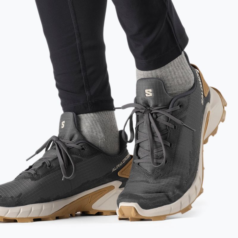 Salomon Alphacross 4 šedá pánská trailová obuv L41724100 17