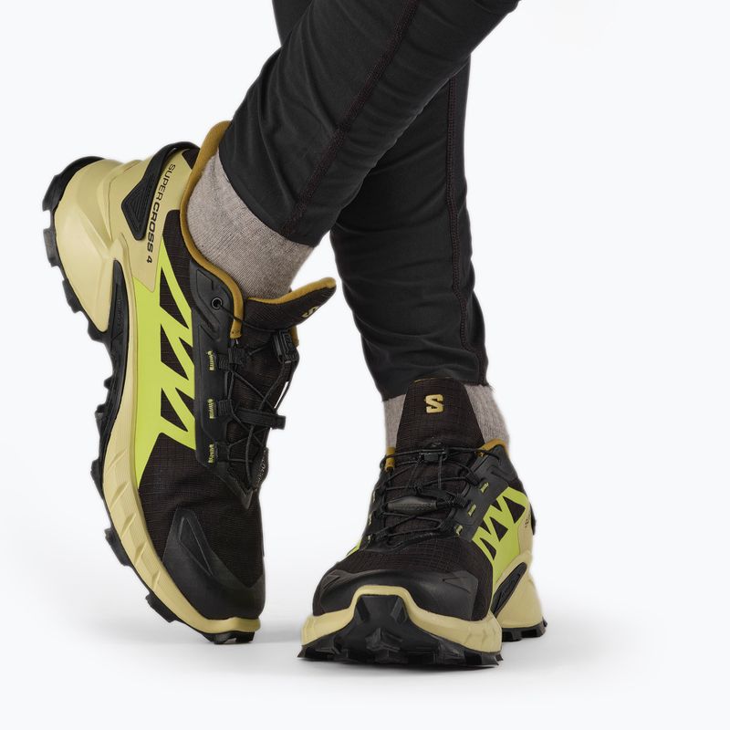 Pánské běžecké boty Salomon Supercross 4 GTX černo-zelená L41731700 3