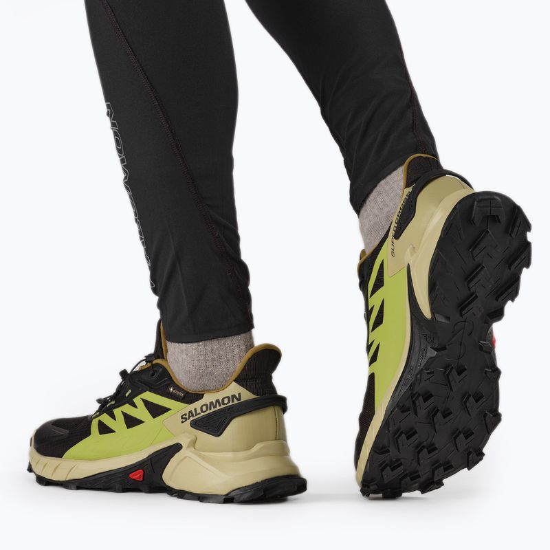 Pánské běžecké boty Salomon Supercross 4 GTX černo-zelená L41731700 4