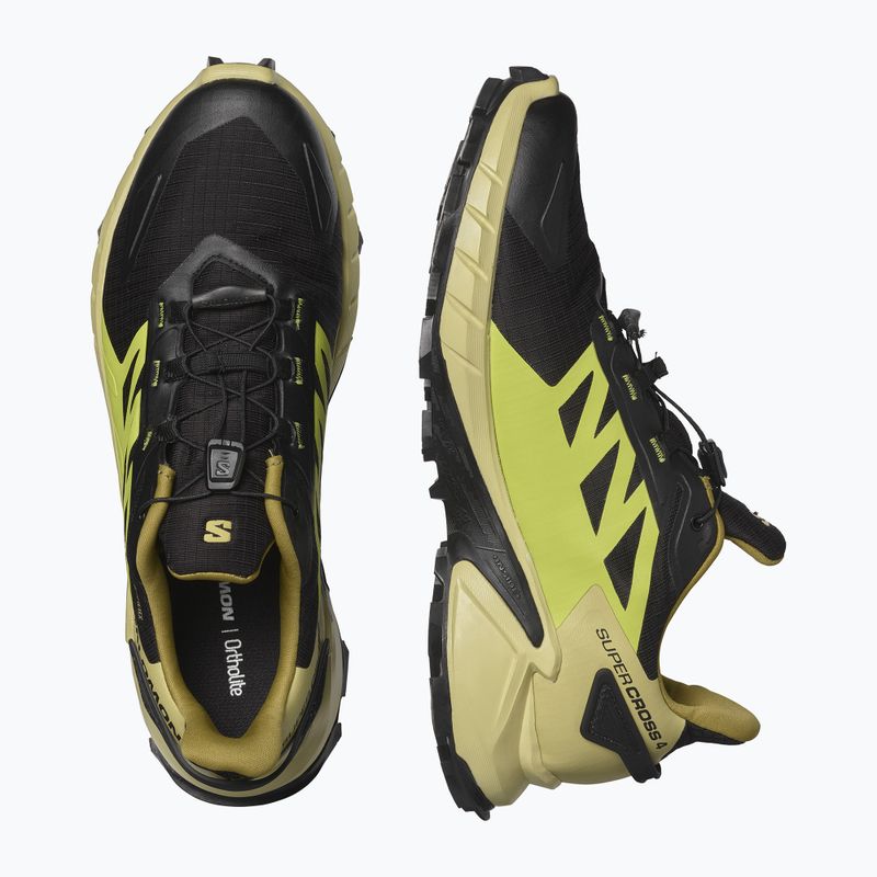 Pánské běžecké boty Salomon Supercross 4 GTX černo-zelená L41731700 12