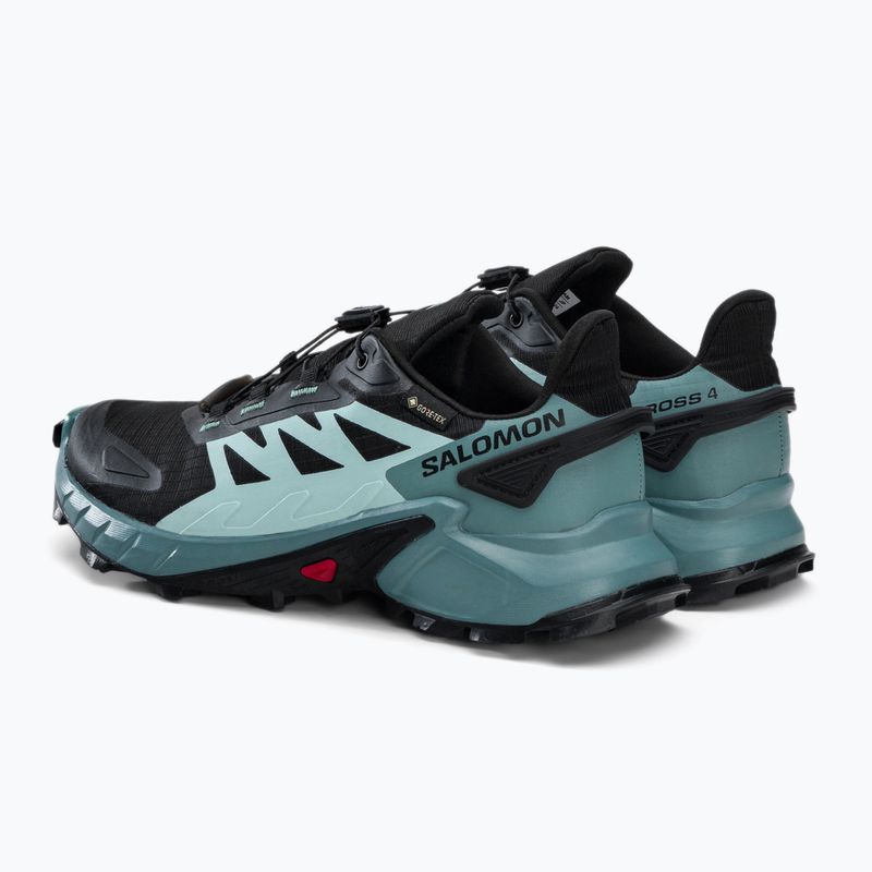 Dámské běžecké boty Salomon Supercross 4 GTX černo-modrýe L41735500 3