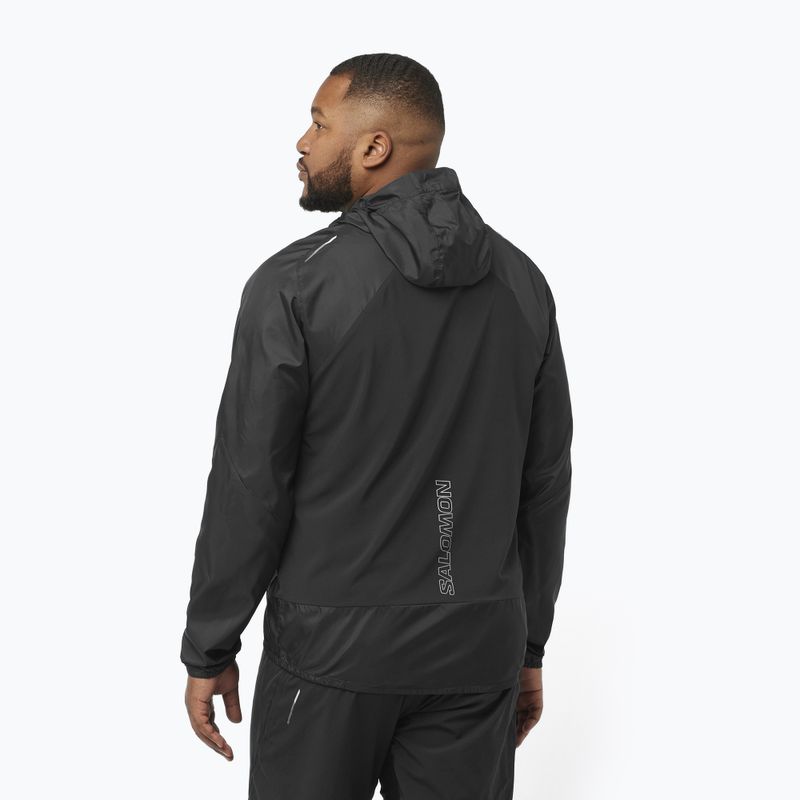 Pánská běžecká bunda Salomon Cross Wind deep black 2