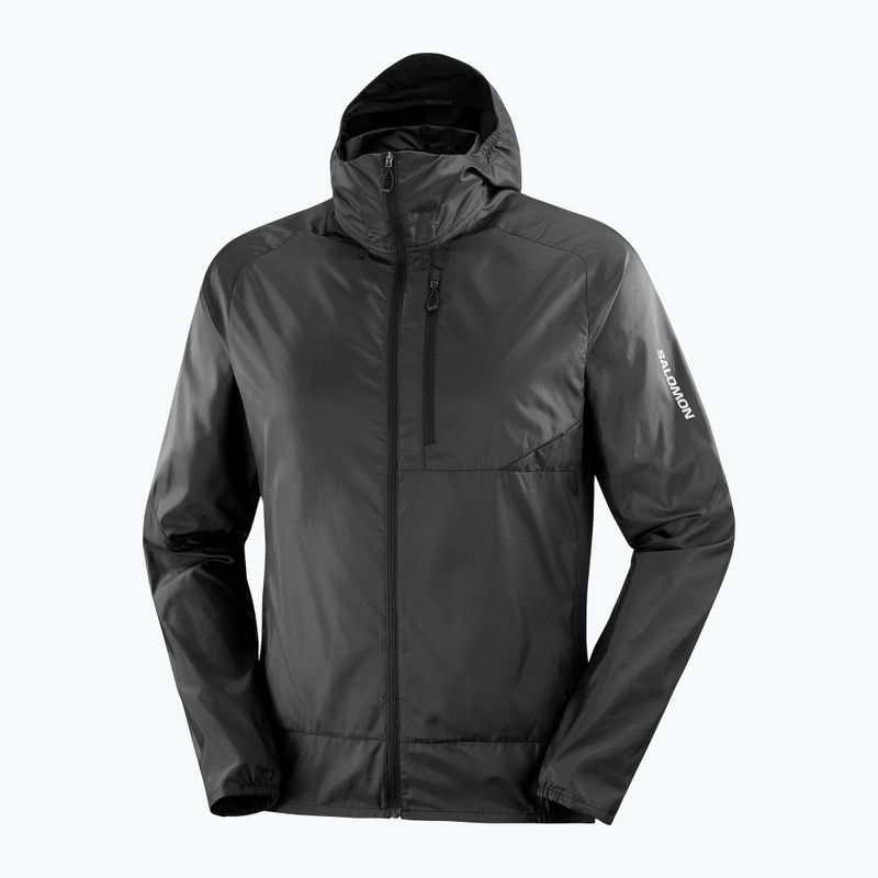 Pánská běžecká bunda Salomon Cross Wind deep black 4