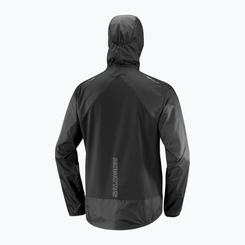 Pánská běžecká bunda Salomon Cross Wind deep black 5