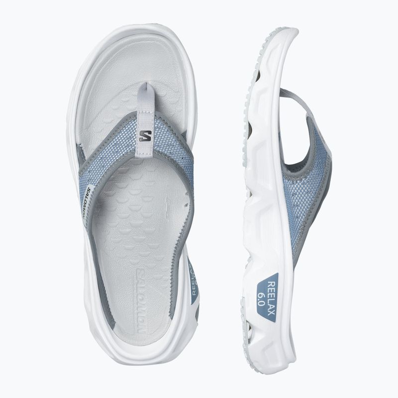 Pánské žabky Salomon Reelax Break 6.0 blue ashes/white/pearl blue 5