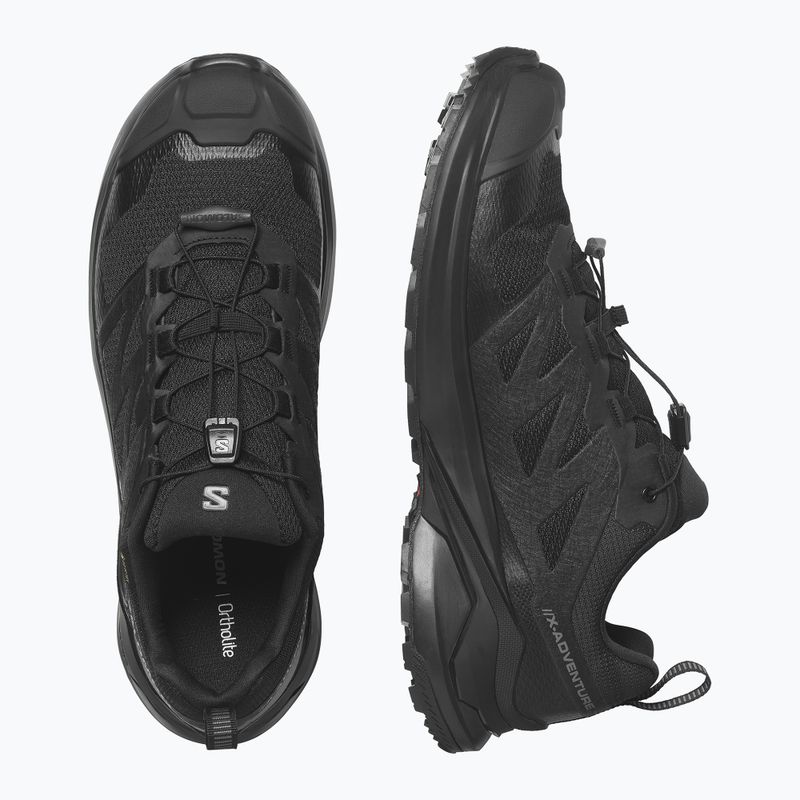 Pánské trekové boty Salomon X-Adventure GTX Black/Black/Black 3