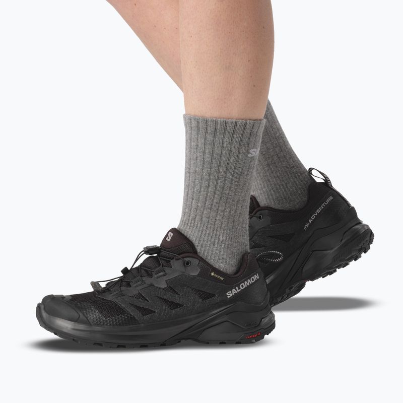 Dámské trekové boty Salomon X-Adventure GTX Black/Black/Black 5