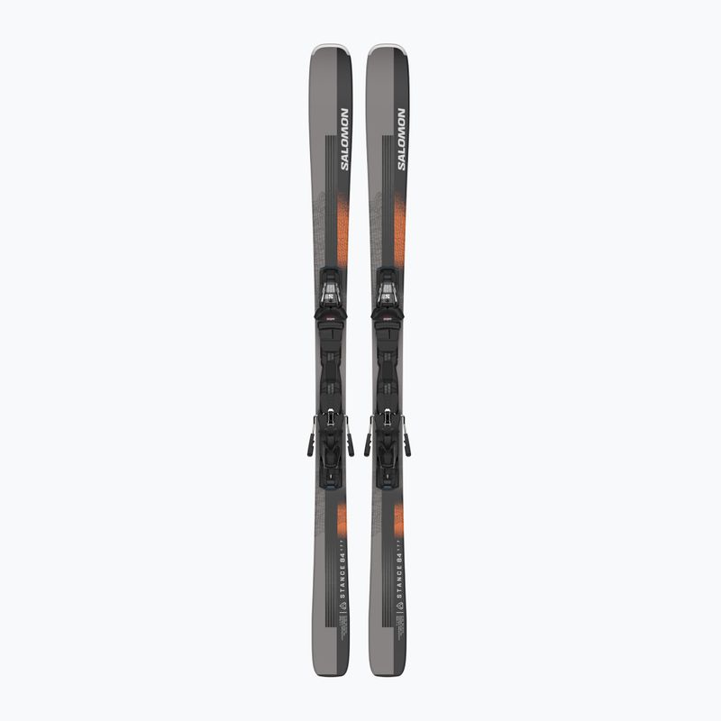 Sjezdové lyže Salomon Stance 84 + M12 GW black/neon orange/dove 6