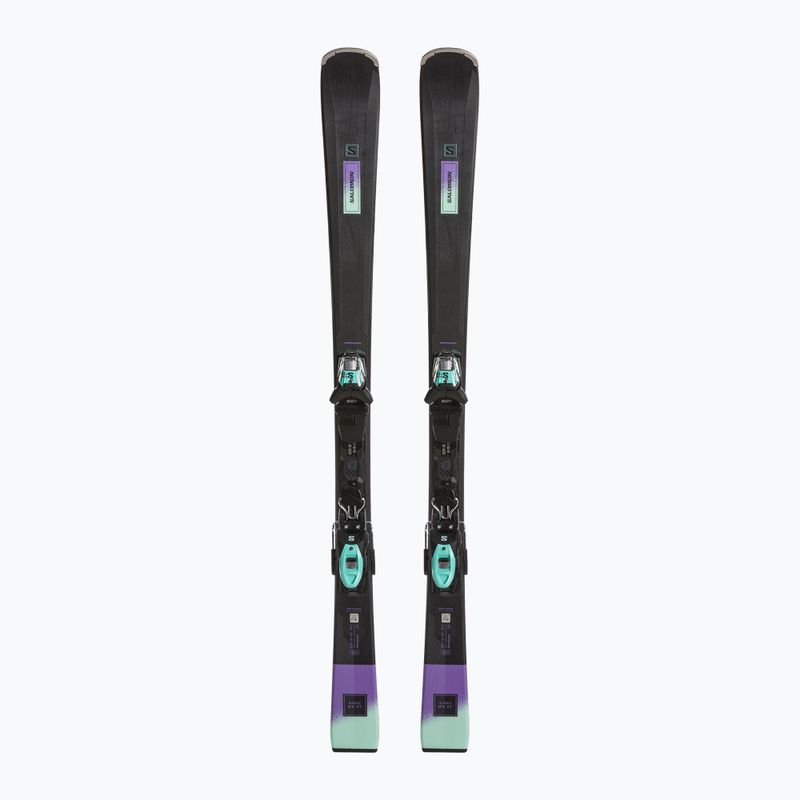 Dámské sjezdové lyže Salomon S/Max N6 XT + M10 GW black/paisley purple/beach glass