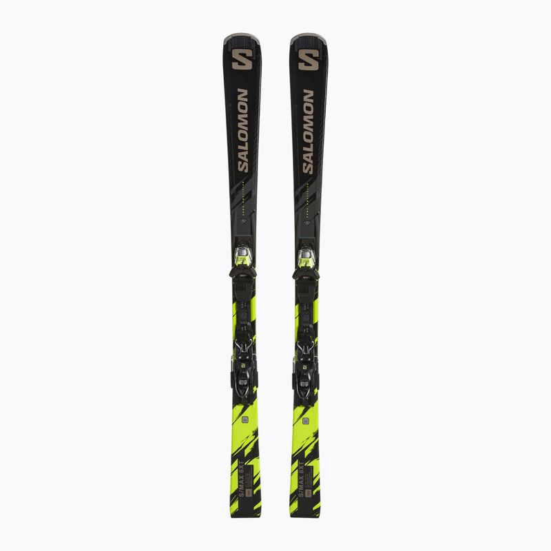 Sjezdové lyže Salomon S/Max 8 XT + M11 GW black/driftwood/safety yellow