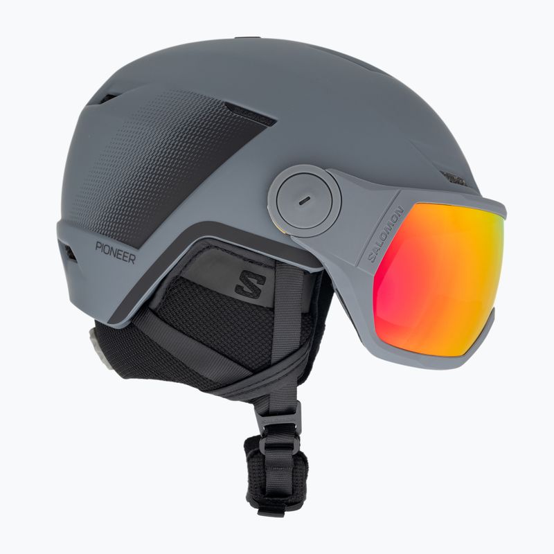 Lyžařská helma Salomon Pioneer LT Visor S2 ebony/red 4